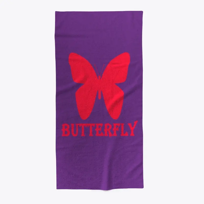 Butterfly beach towel